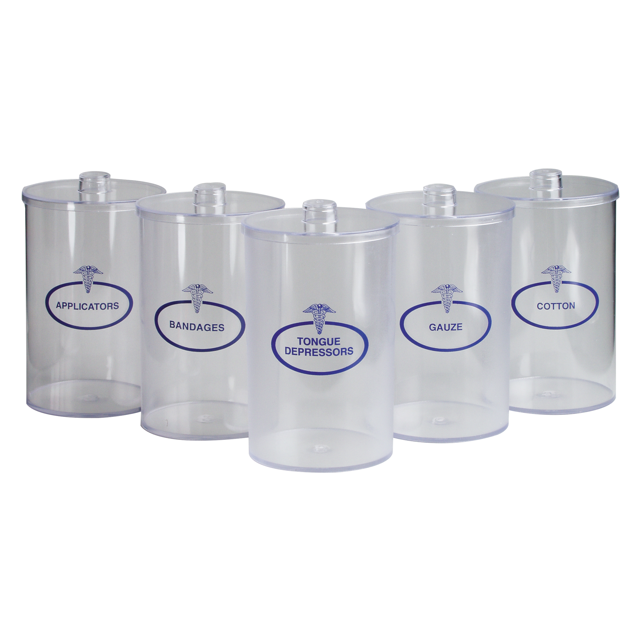 Jar Sundry Dukal 4-1/4 X 6-1/2 Inch Plastic Clear Labeled by Dukal Corporation  ID 4011